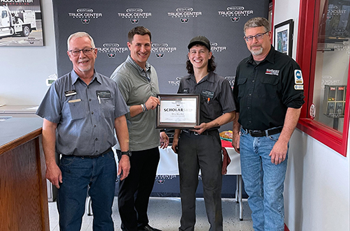 Diesel technology student earns $10,000 scholarship from Truck Center Companies